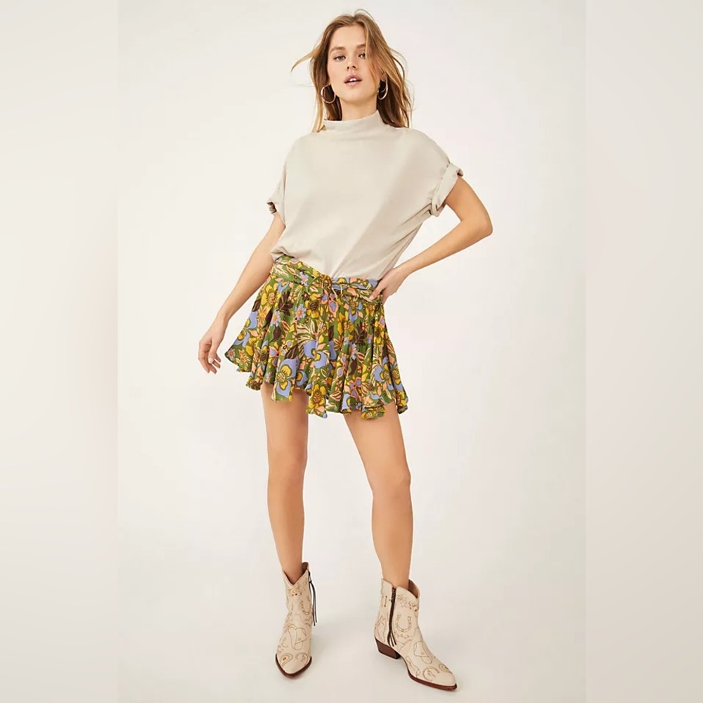 Free people floral skort